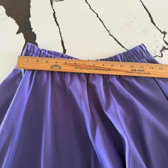Purple Embroidered A-Line Skirt with Native American Motif - Picture 5 of 9